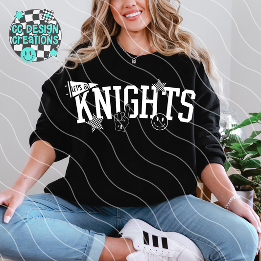 Knights School Spirit Mascot PNG Digital Download