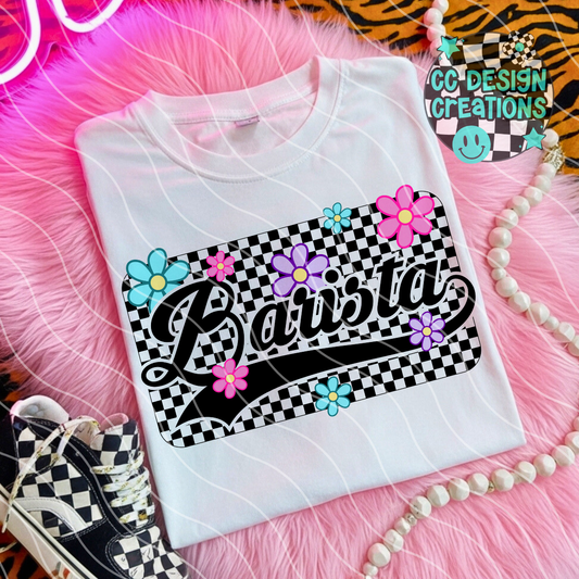 Barista Retro Spring PNG Digital Download