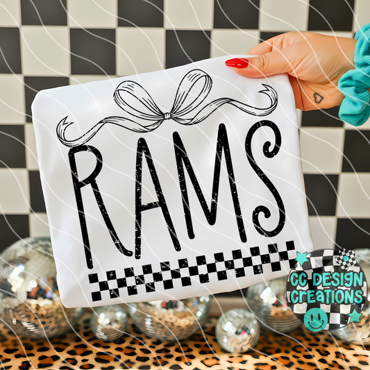 Rams Distressed Mascot PNG Digital Download