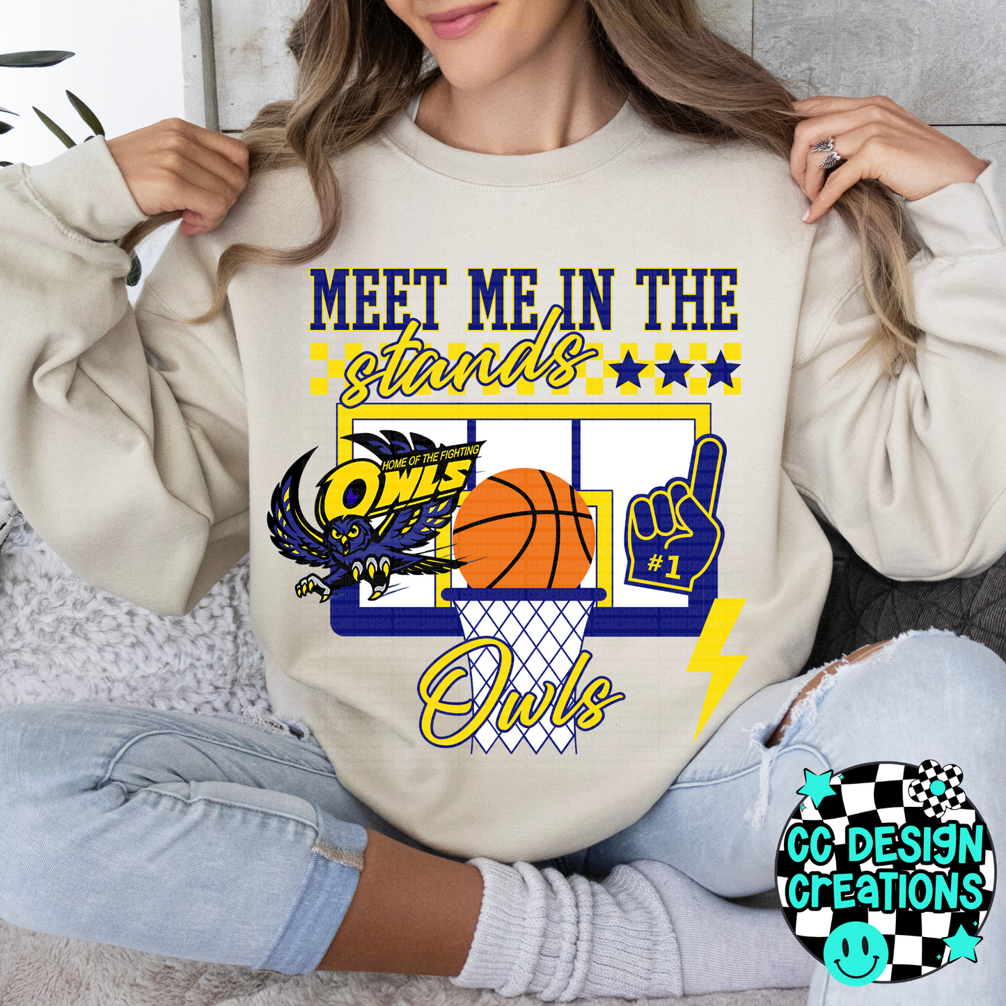 CUSTOM Meet Me In The Stands Basketball School Spirit PNG Digital Download