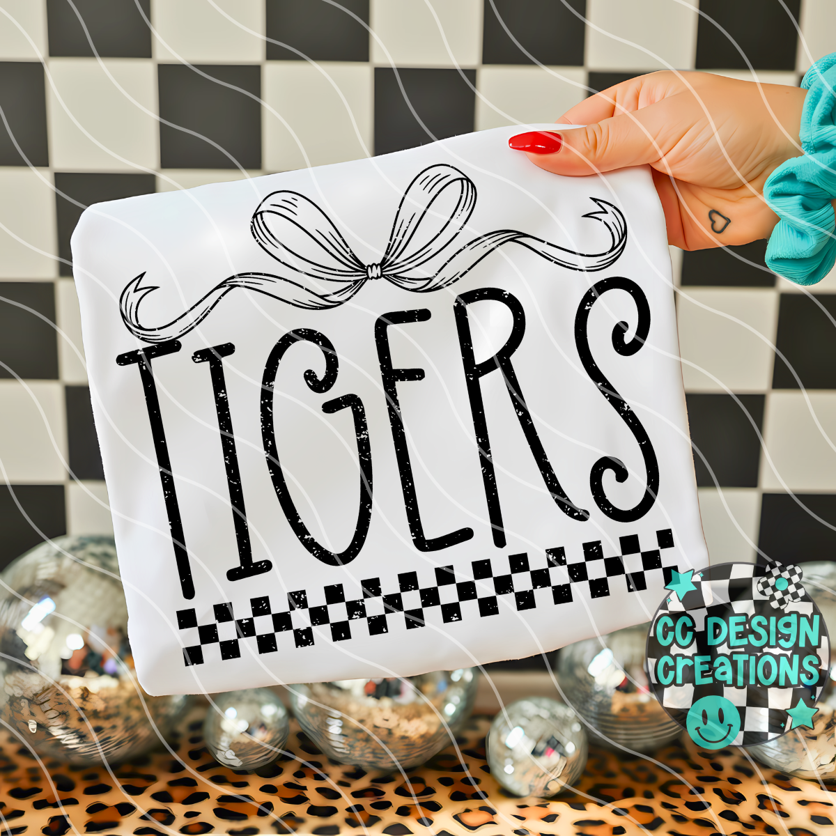 Tigers Distressed Mascot PNG Digital Download