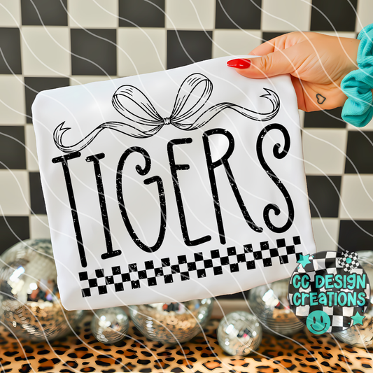 Tigers Distressed Mascot PNG Digital Download