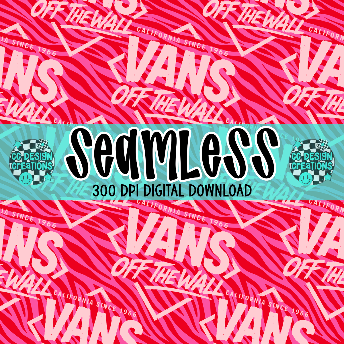 Y2K VANS SEAMLESS PNG DIGITAL DOWNLOAD
