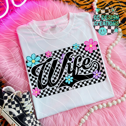 Wife Retro Spring PNG Digital Download