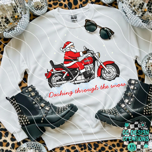 Dashing Through The Snow PNG Digital Download