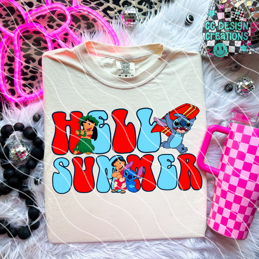 Hello Summer Characters 2 PNG Digital Download