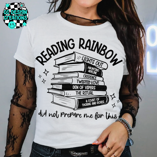 Reading Rainbow Smut Books PNG Digital Download