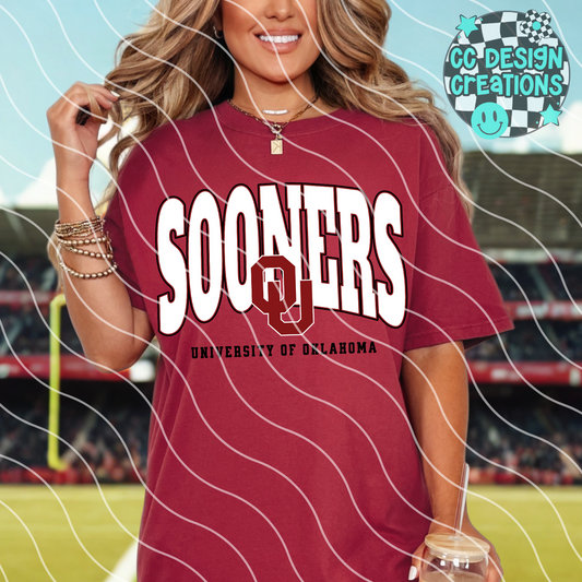 Sooners Varsity Football PNG Digital Download (2 Files/Distressed Included)