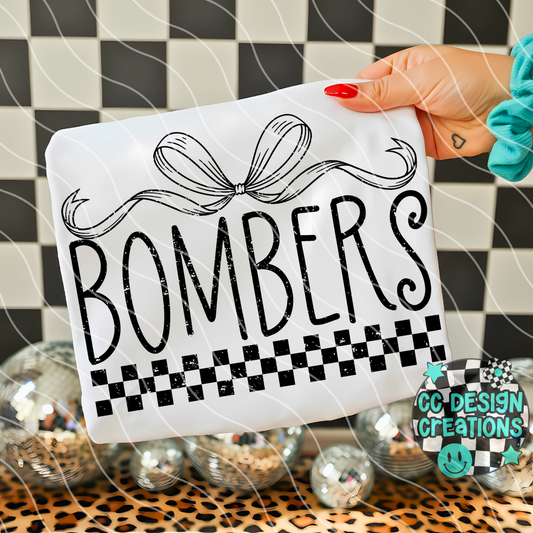 Bombers Distressed Mascot PNG Digital Download