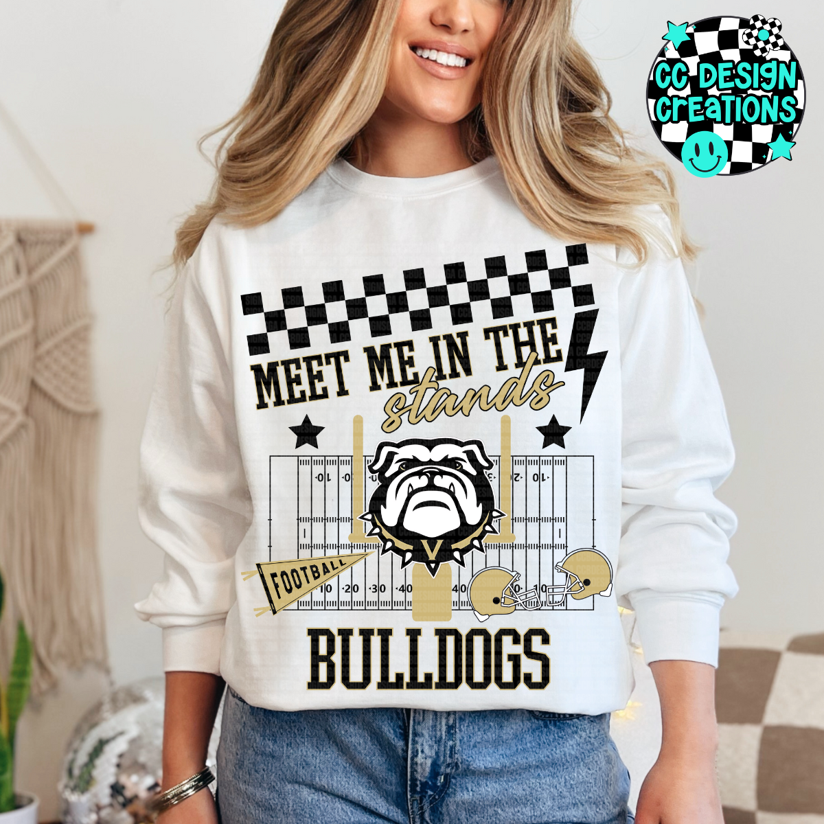 CUSTOM Meet Me In The Stands Football School Spirit PNG Digital Download