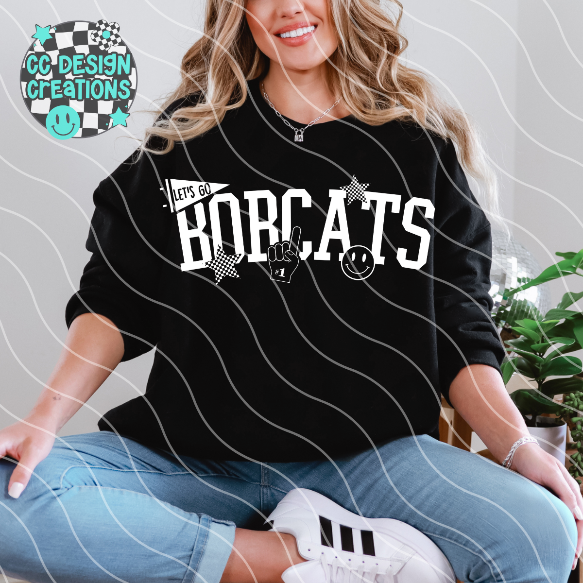 Bobcats School Spirit Mascot PNG Digital Download