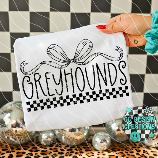 Greyhounds Distressed Mascot PNG Digital Download