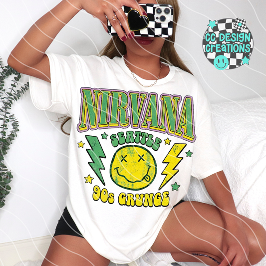 Nirv ana Grunge PNG Digital Download