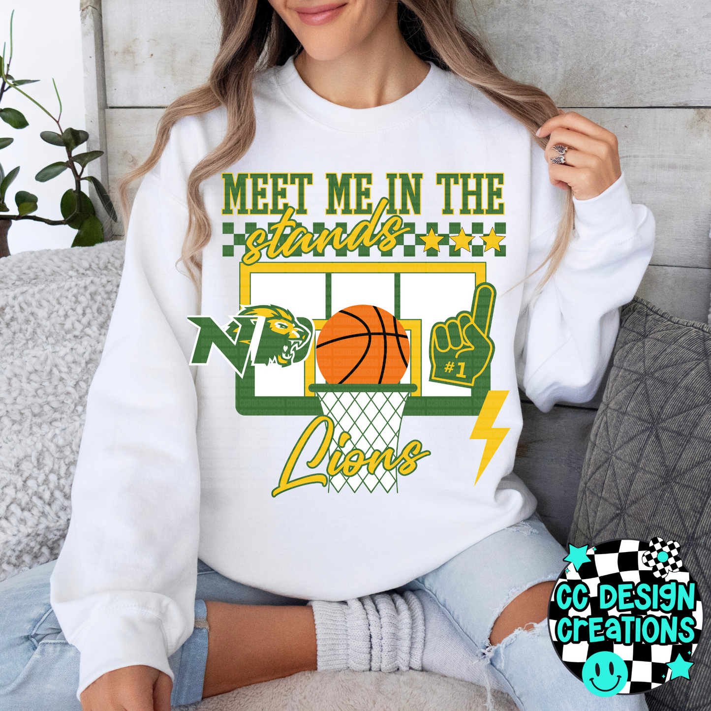 CUSTOM Meet Me In The Stands Basketball School Spirit PNG Digital Download