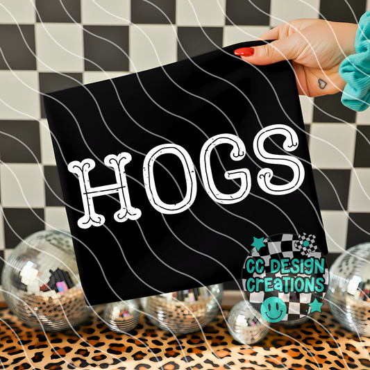 Hogs Western PNG Digital Download
