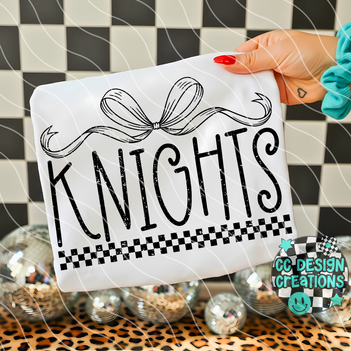 Knights Distressed Mascot PNG Digital Download