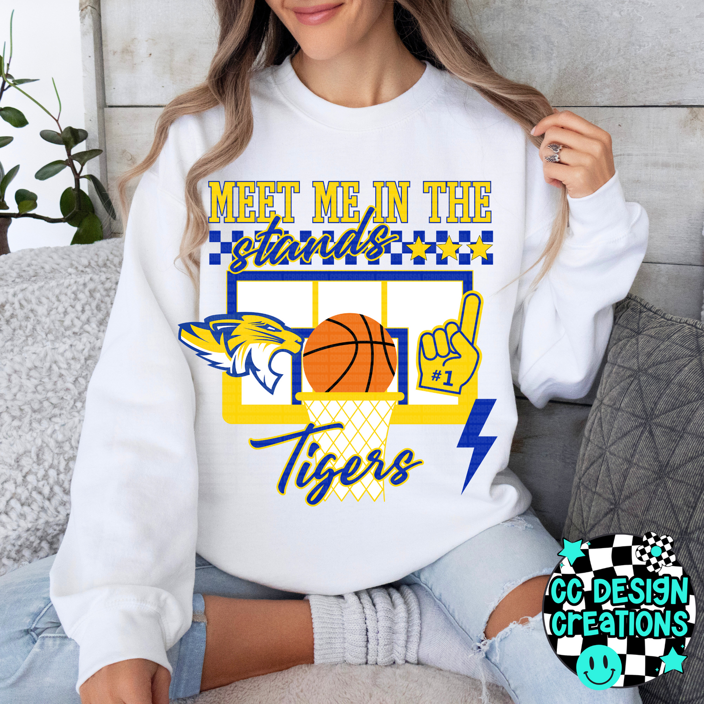 CUSTOM Meet Me In The Stands Basketball School Spirit PNG Digital Download