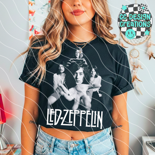 Led Zep plin Halftone PNG Digital Download