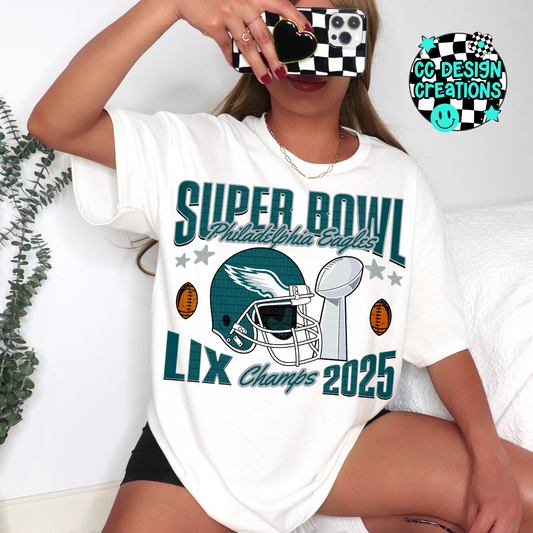 2025 Super Bowl KC Eagles PNG Digital Download