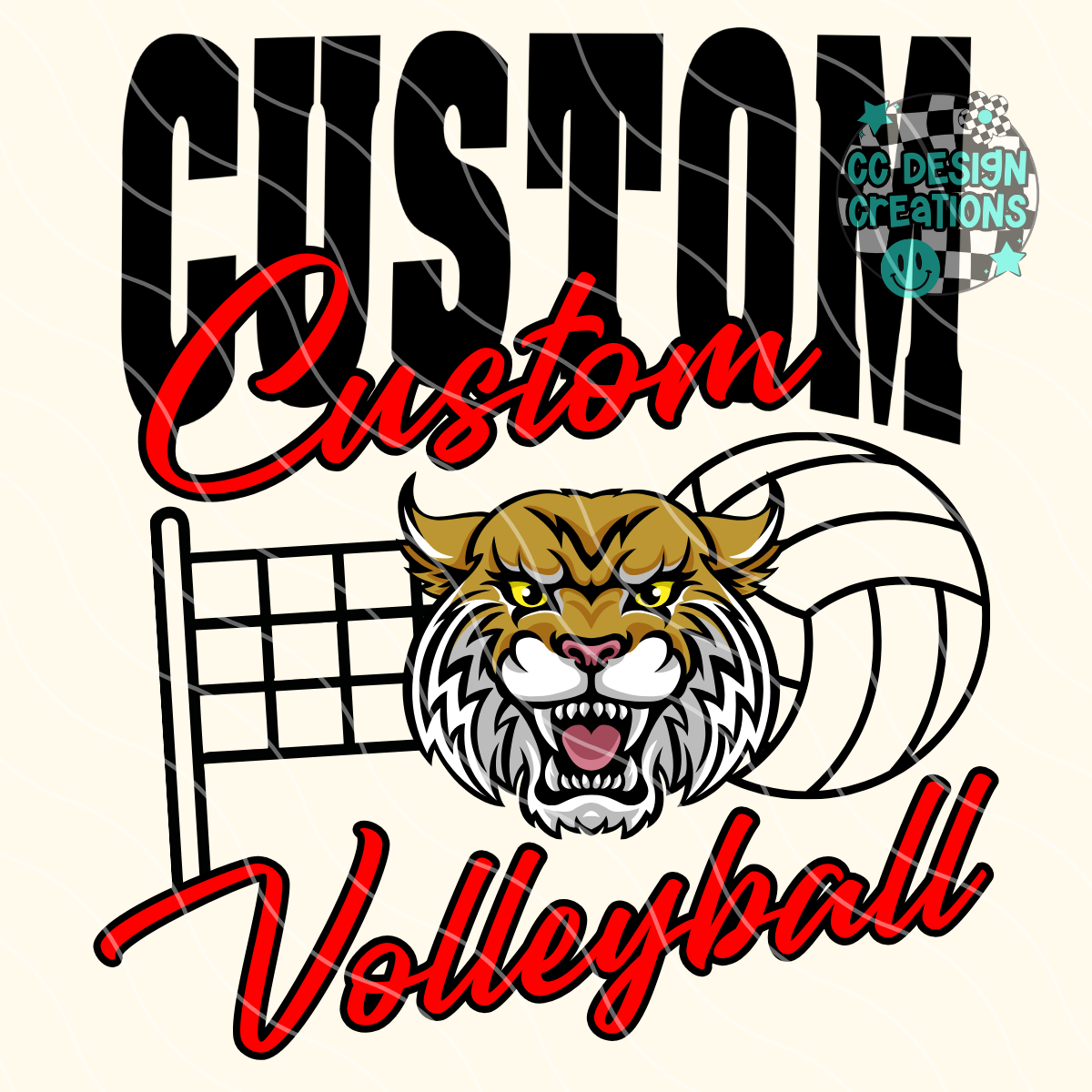 CUSTOM Volleyball Mascot PNG Digital Download