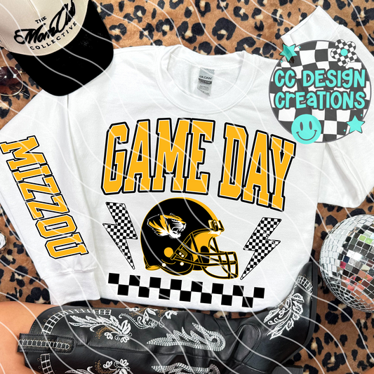 Mizzou Game Day Retro Football PNG Digital Download