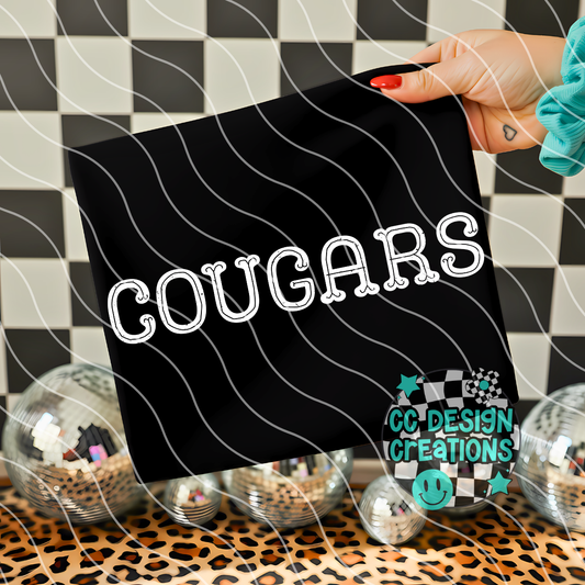Cougars Western PNG Digital Download