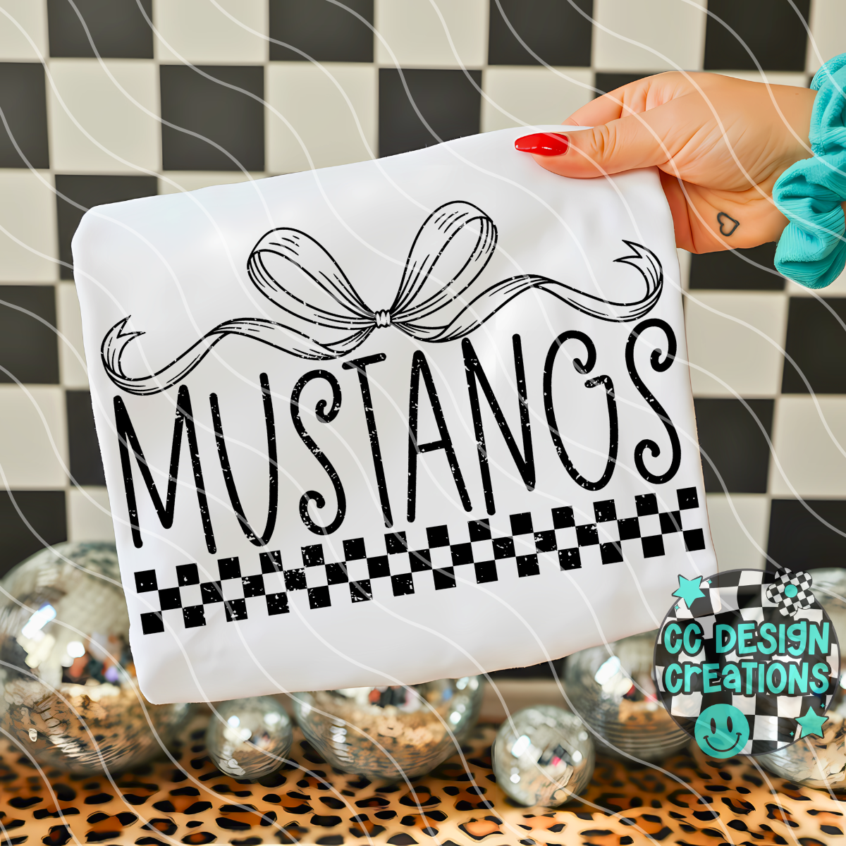 Mustangs Distressed Mascot PNG Digital Download