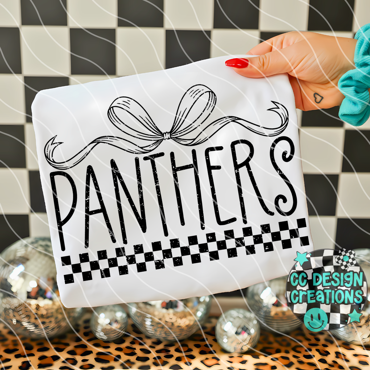 Panthers Distressed Mascot PNG Digital Download