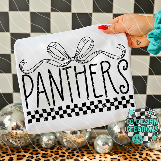 Panthers Distressed Mascot PNG Digital Download