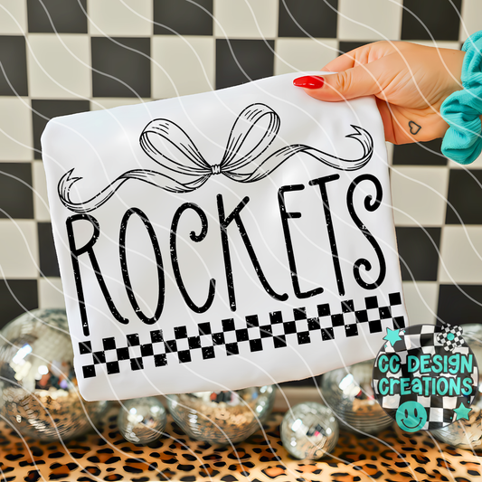 Rockets Distressed Mascot PNG Digital Download