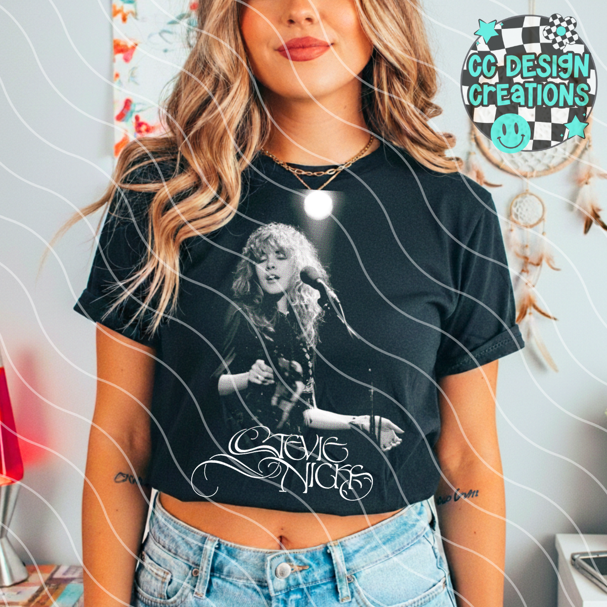 Ste vie Ni cks Halftone PNG Digital Download