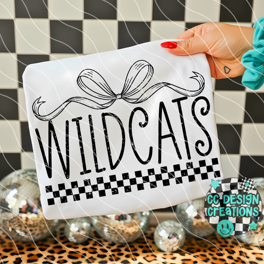 Wildcats Distressed Mascot PNG Digital Download