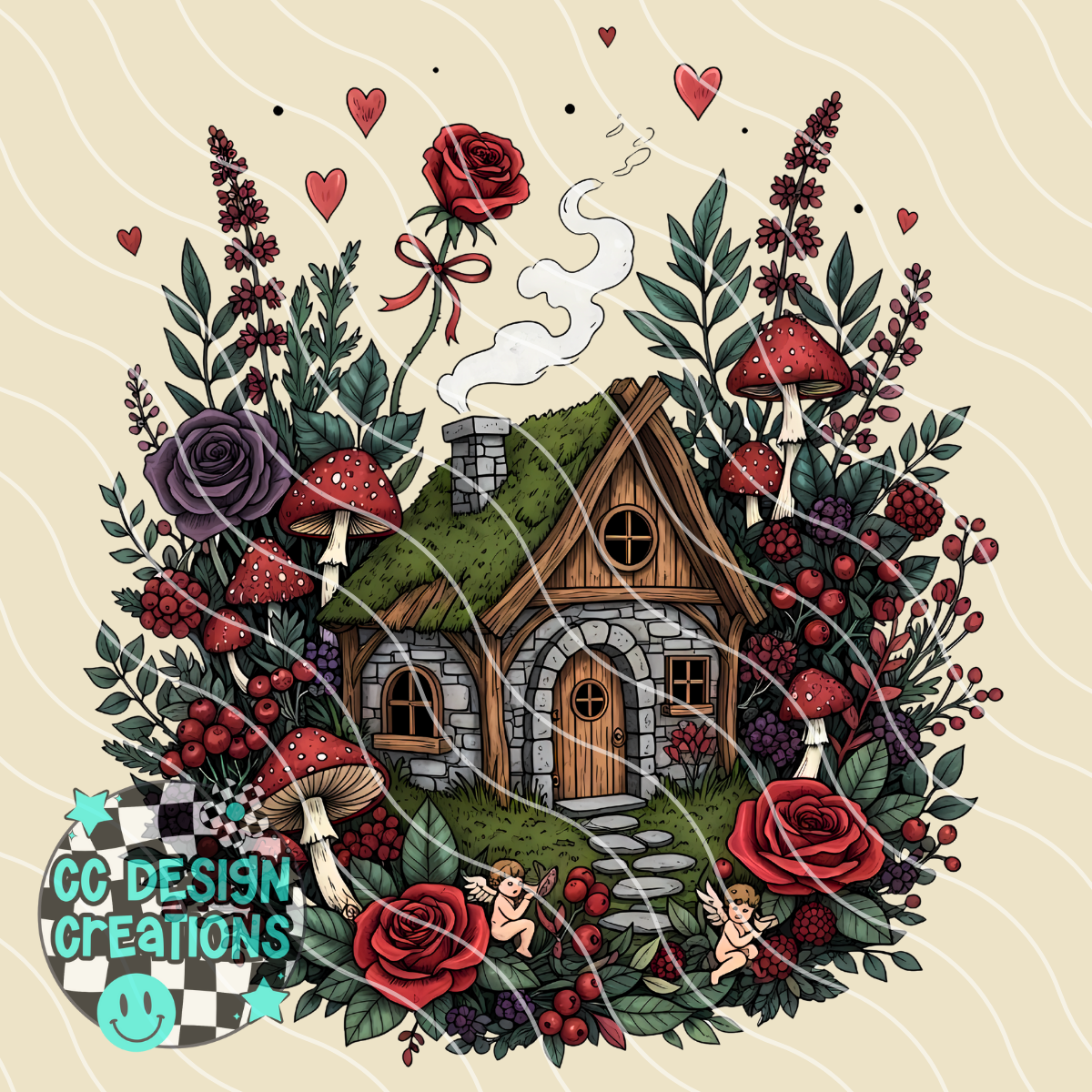 Fairy Cottage PNG Digital Download