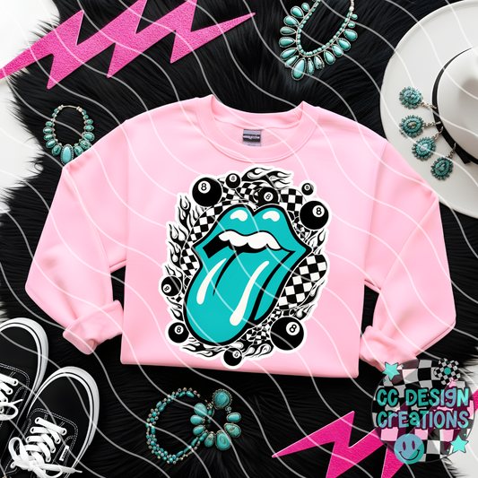 Rolling 8 Balls PNG Digital Download