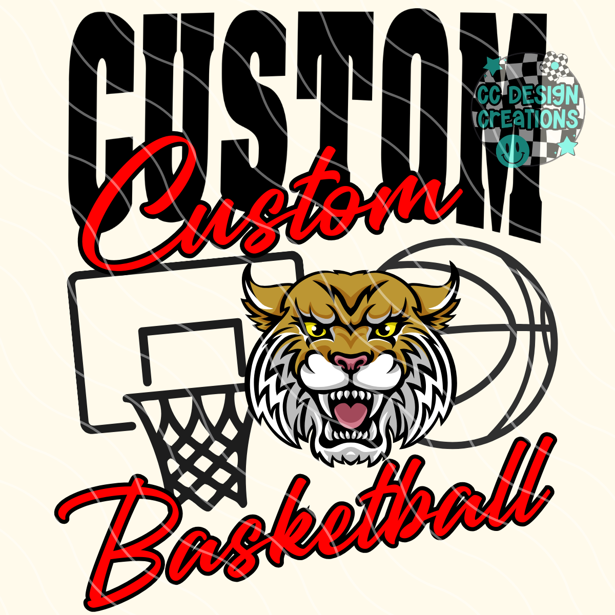 CUSTOM Basketball Mascot PNG Digital Download