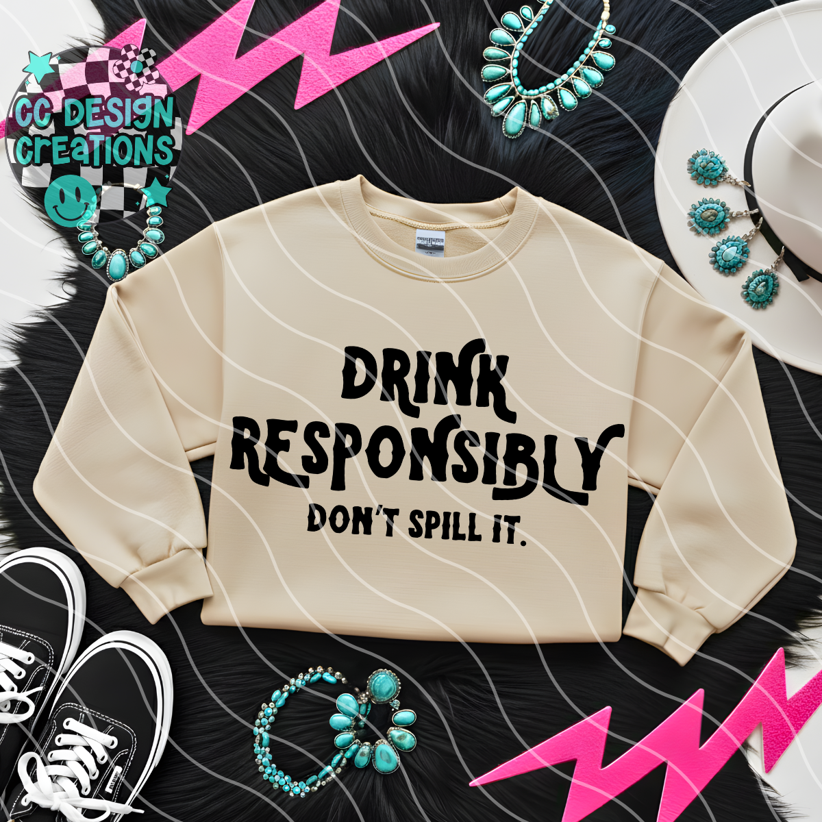 Drink Responsibly PNG Digital Download