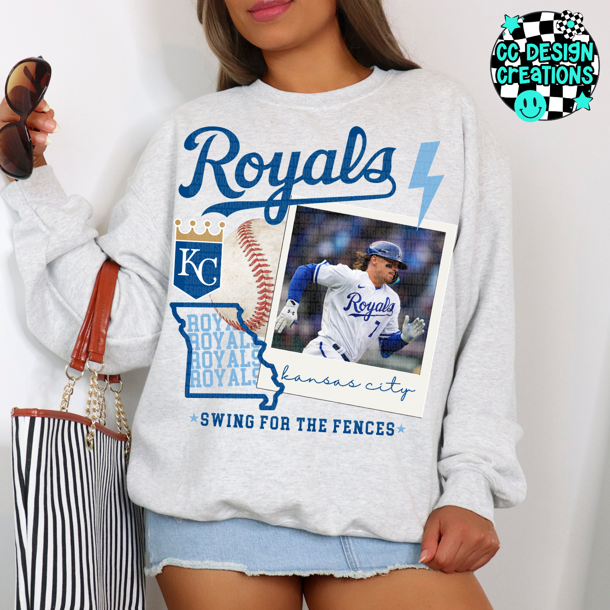 Royals Baseball Collage PNG Digital Download