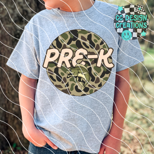 Camo BTS Pre Kindergarten PNG Digital Download