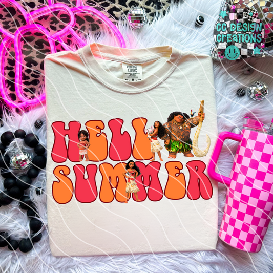 Hello Summer Characters 4 PNG Digital Download