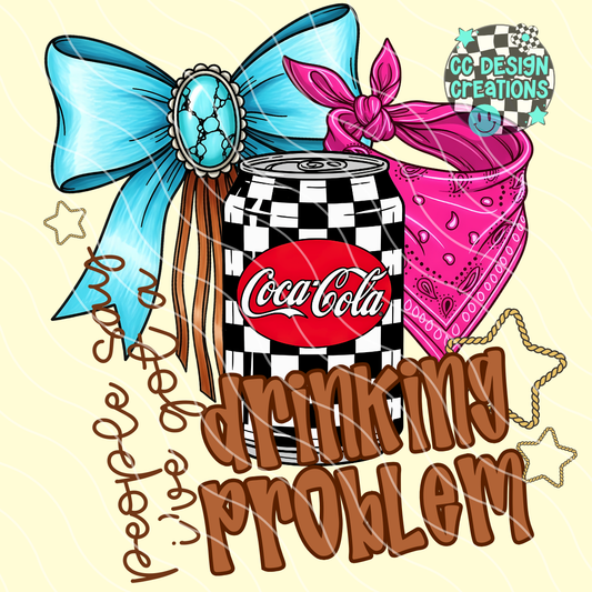 Cok e Drinking Problem PNG Digital Download