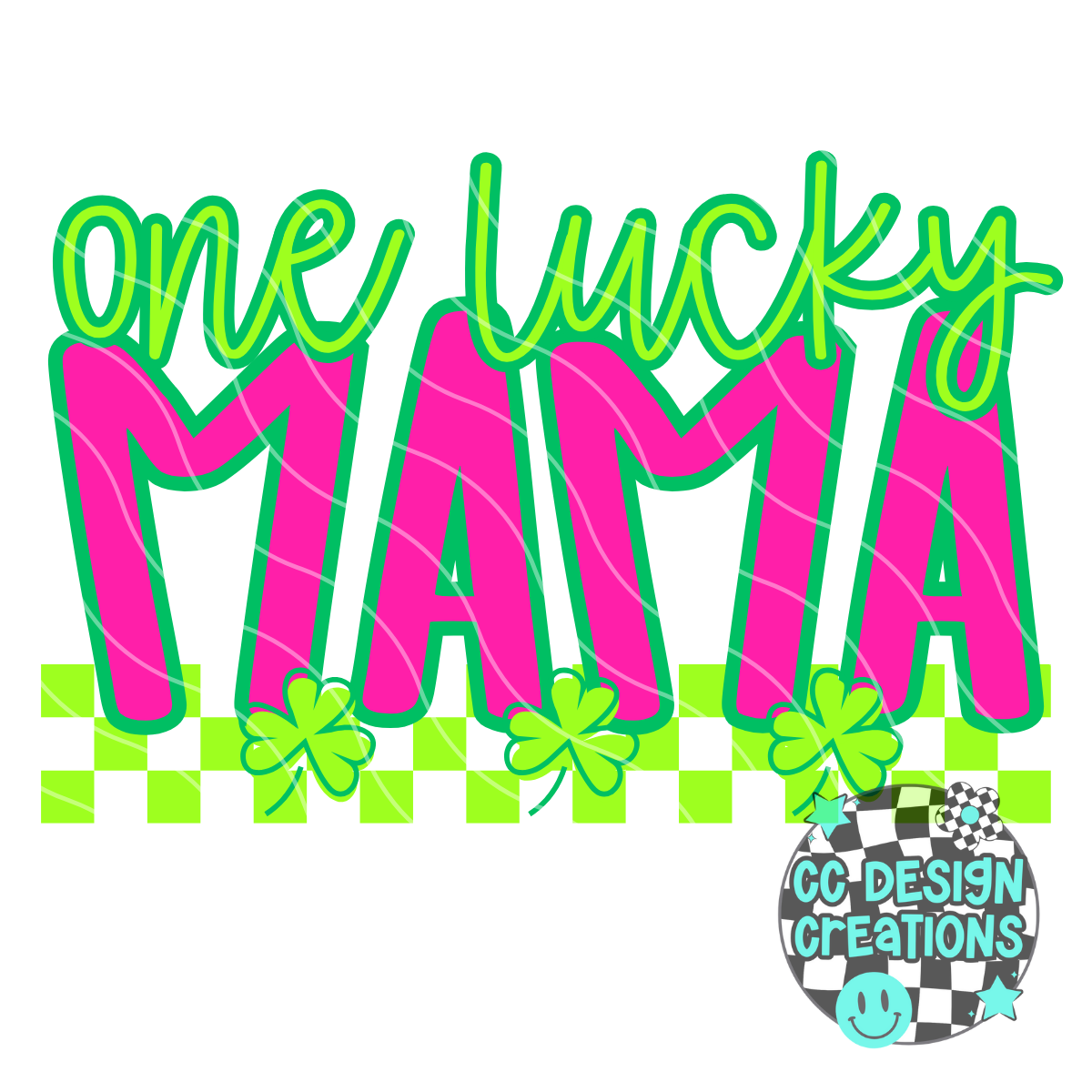 Custom One Lucky Mama TEMPLATE