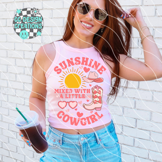 Sunshine Mixed With A Little Cowgirl PNG Digital Download