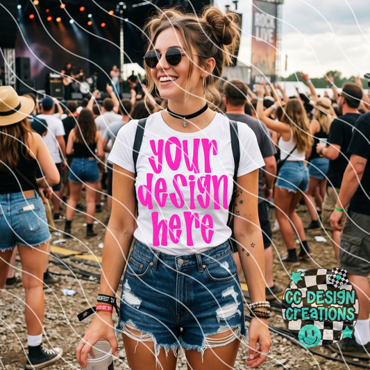 CONCERT WHITE TEE MOCK