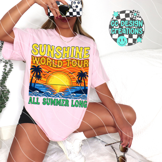 Sunshine World Tour PNG Digital Download