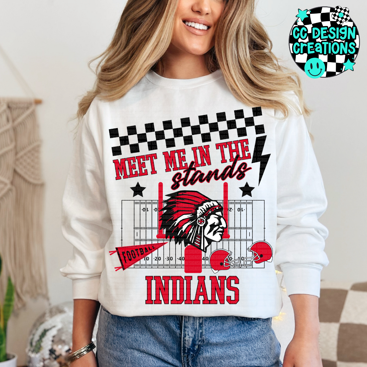 CUSTOM Meet Me In The Stands Football School Spirit PNG Digital Download