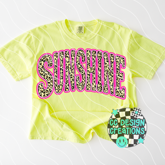 Sunshine Retro Leopard Summer PNG Digital Download