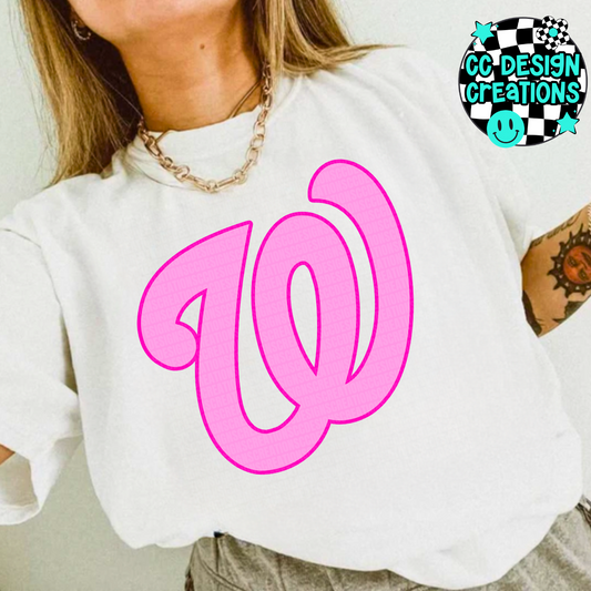 Nationals Preppy Pink PNG Digital Download