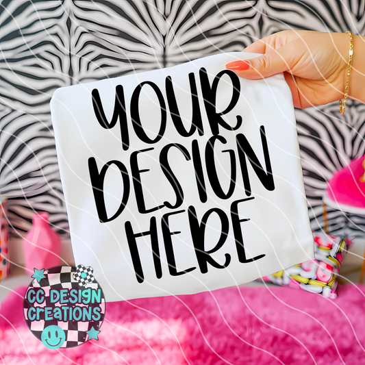 White Tee Zebra MOCK