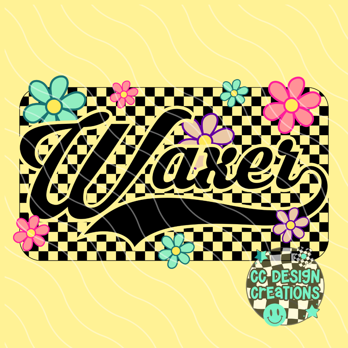 Waxer Retro Spring PNG Digital Download