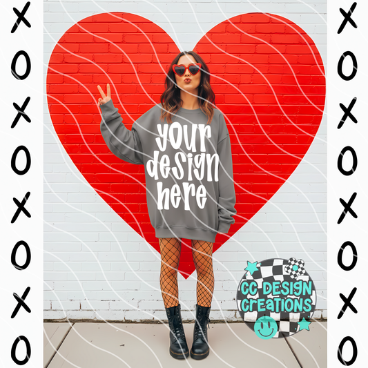 XOXO Pepper Sweatshirt Mock